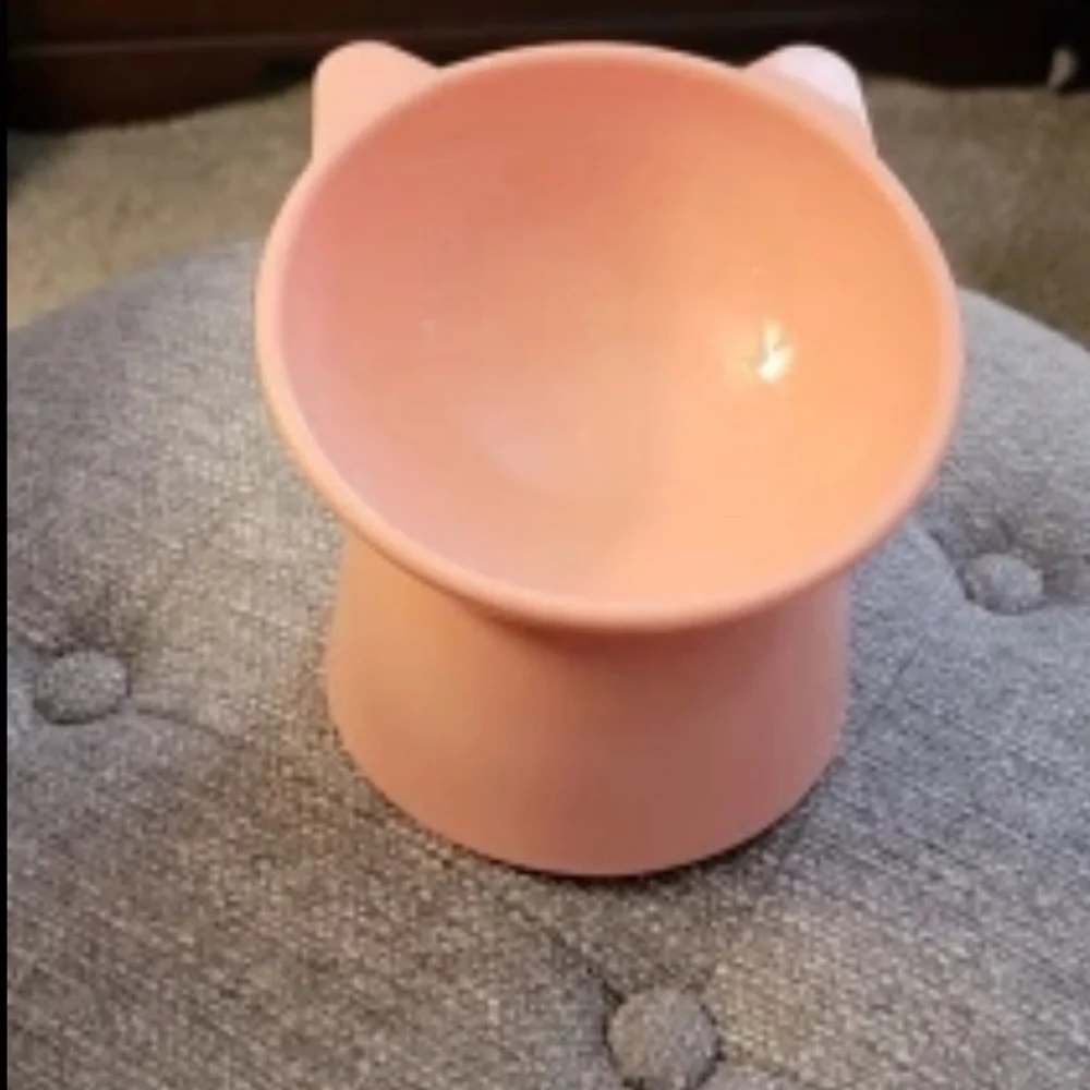 Elevated Cat Bowl NEW (pink)